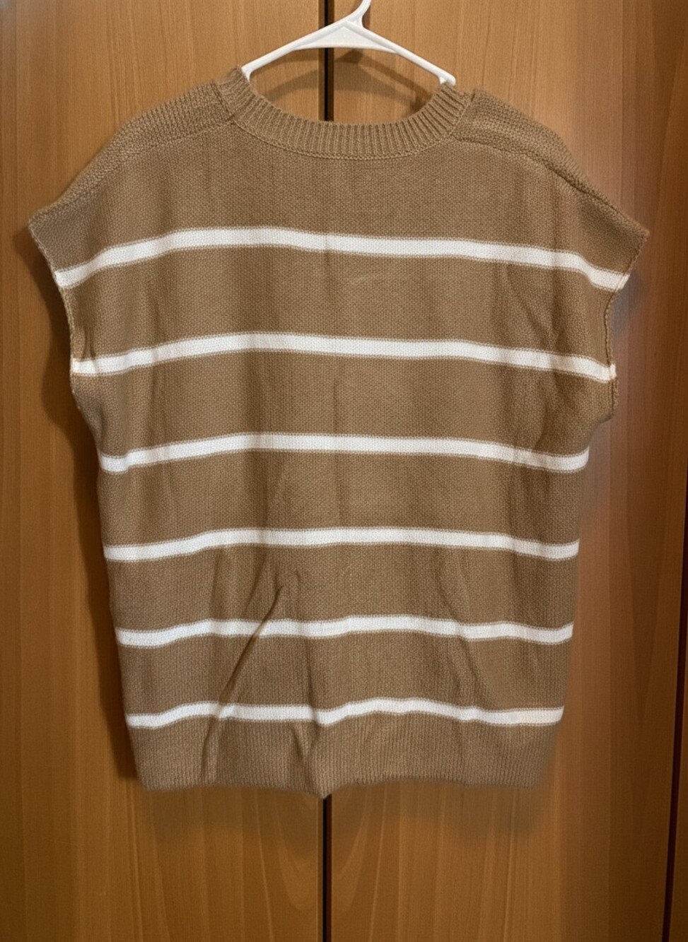 Unbranded Brown Striped Sweater Vest XL